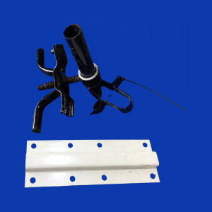Toyota Landcruiser style side tray tub rear spare wheel holder with mounting plate (fits on headboard) used