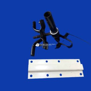Toyota Landcruiser style side tray tub rear spare wheel holder with mounting plate  (fits on headboard)